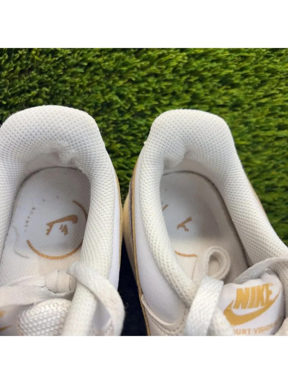 Nike Court Vision Alta Leopard Womens Size 9 White Athletic Shoes Sneakers